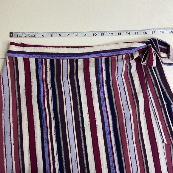 Alex Marie Size Large 2 Piece Top and Wrap Skirt Striped Lagenlook boho modern - Picture 13 of 15